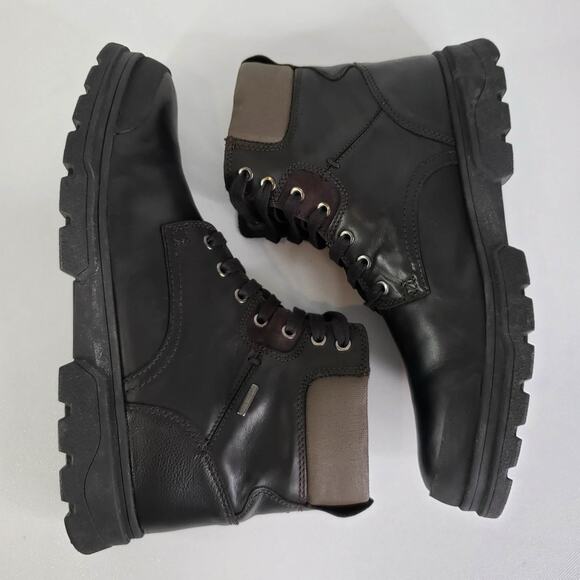 Geox Boots Clintford Black Leather Mens Size UK 42 US 9.5 Shoe Waterproof main image 8